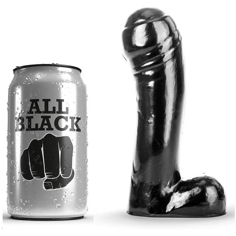 Dildo Schwarz 15 cm von All Black | Fesselliebe.de