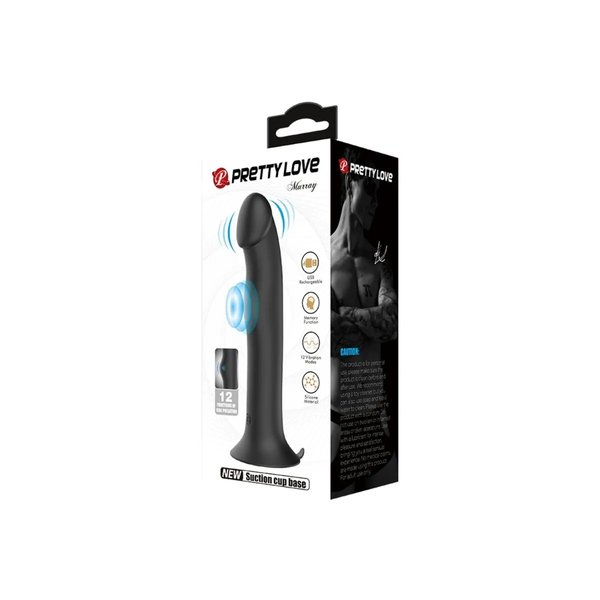 Murray Black Klitoralsvibrator und Sauger von Pretty Love Flirtation | Fesselliebe.de