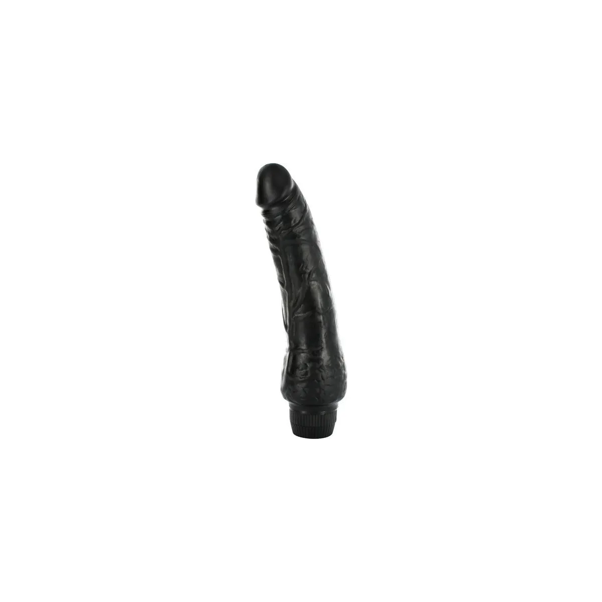 Vinyl P-Form Vibrator Schwarz Penis 20 cm von Seven Creations | Fesselliebe.de