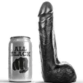Weicher Schwarzer Realistischer Dildo 20 cm von All Black