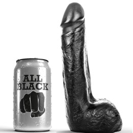 Weicher Schwarzer Realistischer Dildo 20 cm von All Black | Fesselliebe.de