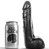 Weicher Schwarzer Realistischer Dildo 20 cm von All Black | Fesselliebe.de