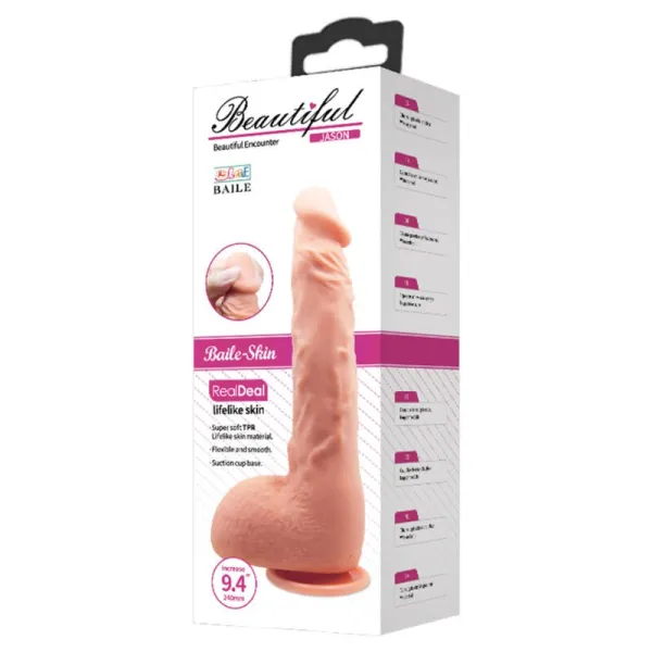 Realistischer Dildo Jason Natur 24 cm von Baile Vibrators | Fesselliebe.de