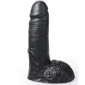 Realistischer Dildo Schwarz Farbe Cesar 19 cm von Hung System