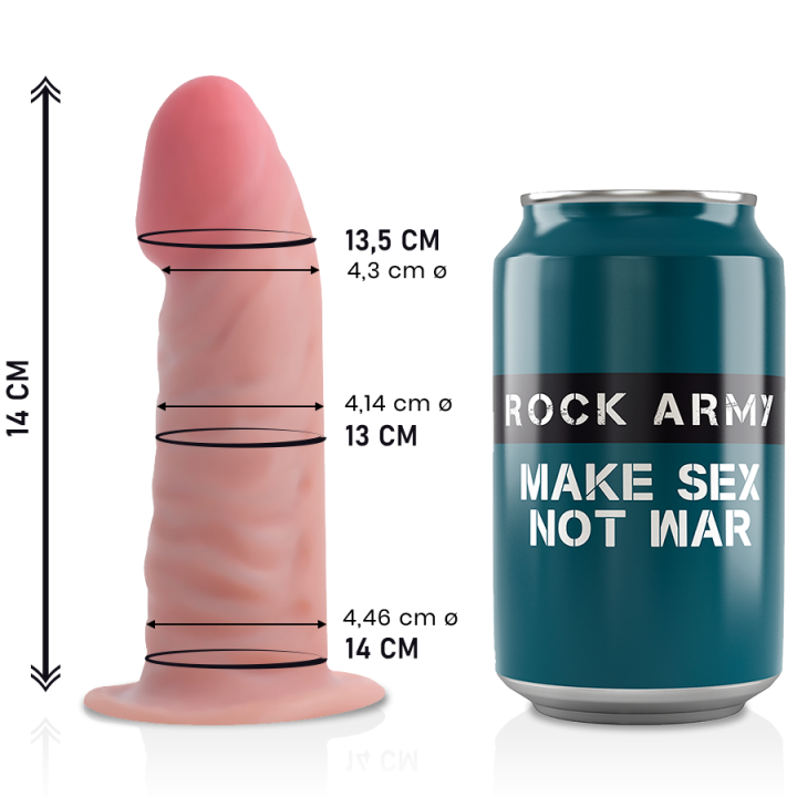 Dual Density Tiger 14 cm -O- 4,46 cm von Rock Army | Fesselliebe.de
