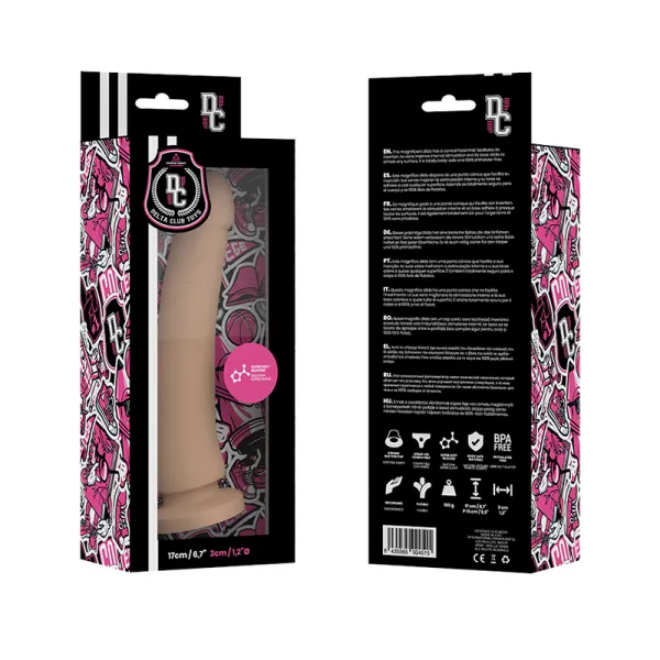 Toys Dildo natürliches Medizinisches Silikon 17 cm -O- 3 cm von Deltaclub | Fesselliebe.de