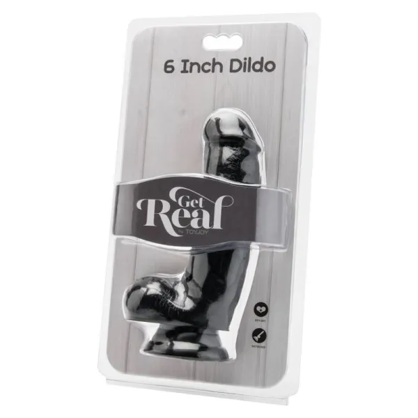 Dildo 12 cm mit Kugeln Schwarz von Get Real | Fesselliebe.de