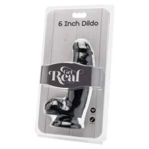 Dildo 12 cm mit Kugeln Schwarz von Get Real
