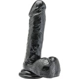 Dildo 18 cm mit Schwarzen Eieren von Get Real | Fesselliebe.de
