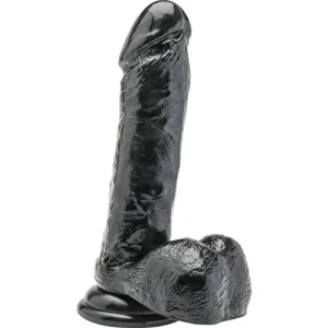 Dildo 18 cm mit Schwarzen Eieren von Get Real | Fesselliebe.de