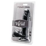 Dildo 18 cm mit Schwarzen Eieren von Get Real | Fesselliebe.de