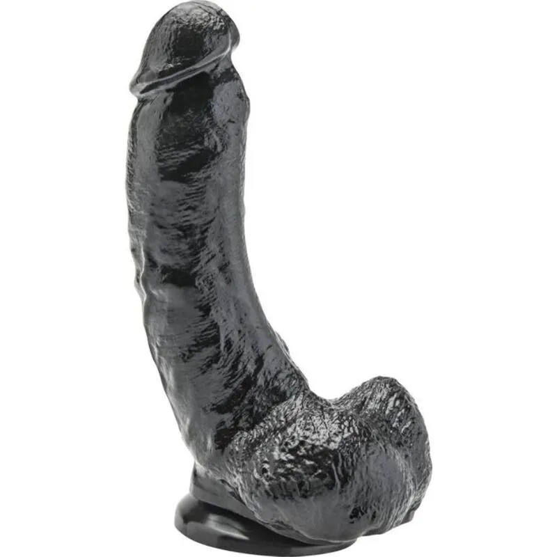 Dildo 20,5 cm mit Kugeln Schwarz von Get Real | Fesselliebe.de