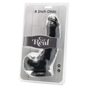 Dildo 20,5 cm mit Kugeln Schwarz von Get Real