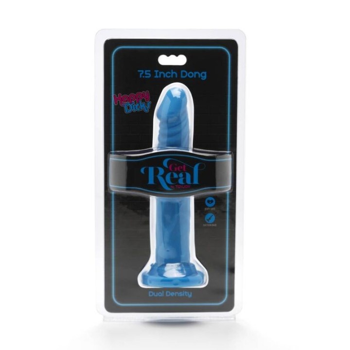 Happy Dicks Dong 19 cm Blau von Get Real | Fesselliebe.de