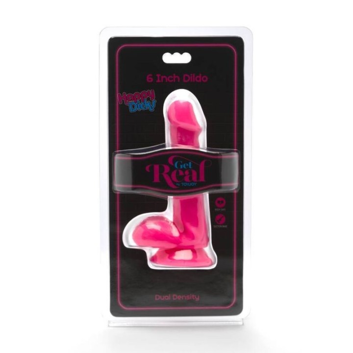 Happy Dicks Dildo 12 cm Bälle Rosa von Get Real | Fesselliebe.de