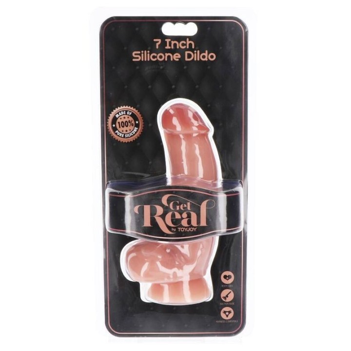 Silikondildo 18 cm mit Kugeln Haut von Get Real | Fesselliebe.de