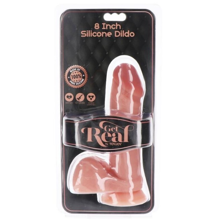 Silikondildo 20,5 cm mit Kugeln Haut von Get Real | Fesselliebe.de