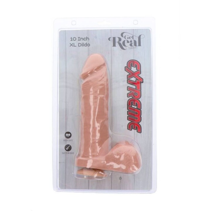 Extremer XL-Dildo 25,5 cm Haut von Get Real | Fesselliebe.de