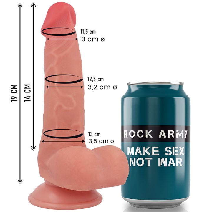 Flüssigsilikonfuchs 19 cm -O- 3,2 cm von Rock Army | Fesselliebe.de