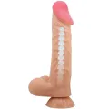 Sliding Skin Series Realistischer Dildo mit Sliding Skin Saugnapf 24 cm von Pretty Love High Grade