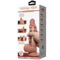 Sliding Skin Series Realistischer Dildo mit Gleitendem Braunen Haut-Saugnap 21,8 cm von Pretty Love High Grade