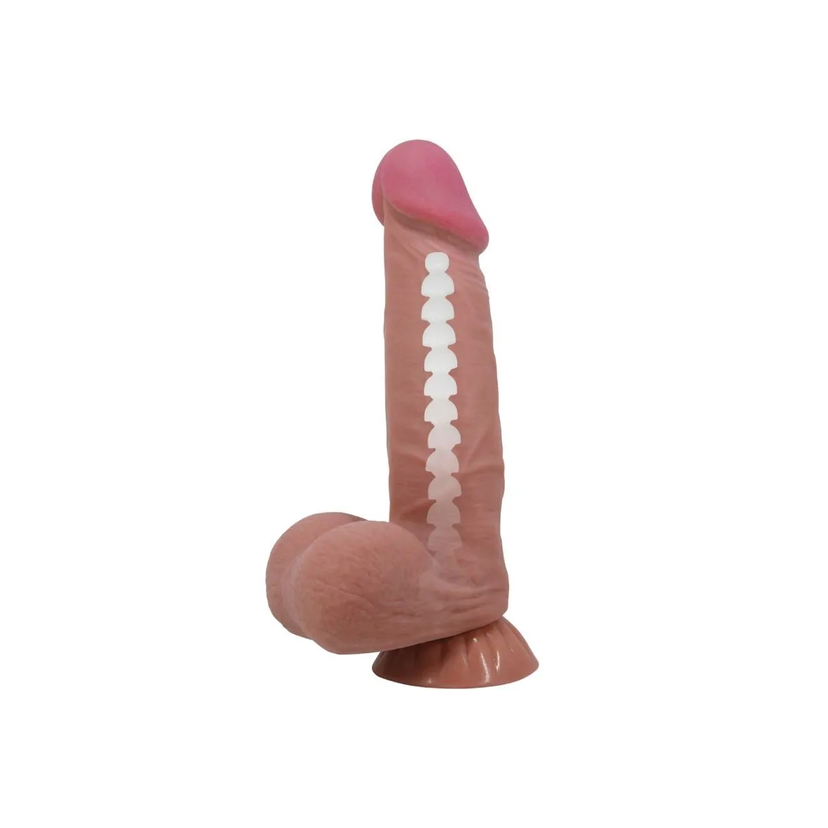Sliding Skin Series Realistischer Dildo mit Schiebendem Braunen Hautsaugnapf 20,6 cm von Pretty Love High Grade | Fesselliebe.de