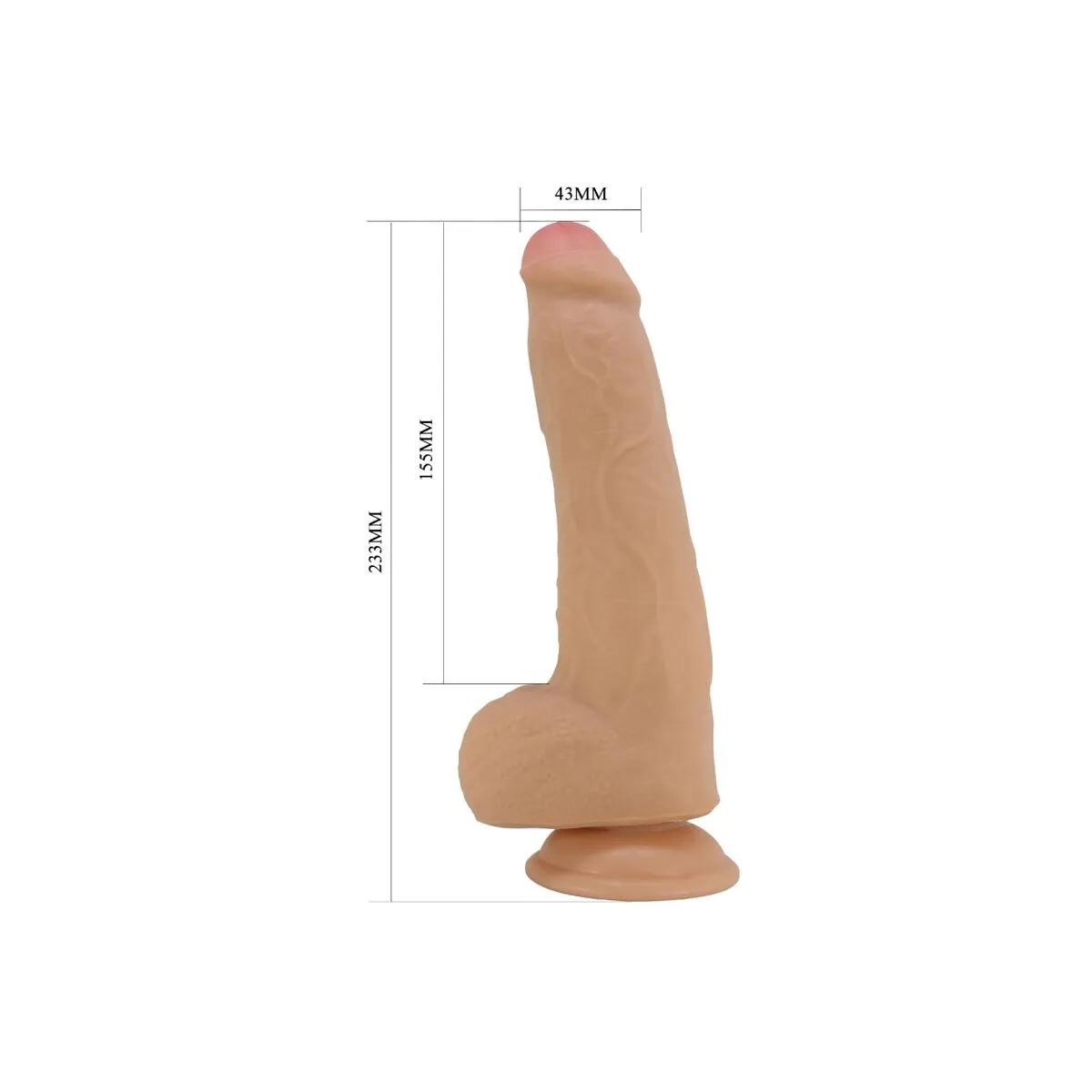 Draco Realistischer Dildo 23 cm Fleisch von Pretty Love | Fesselliebe.de