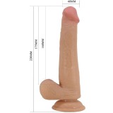 Grosser Realistischer Dildo 22 cm Fleisch von Pretty Love | Fesselliebe.de