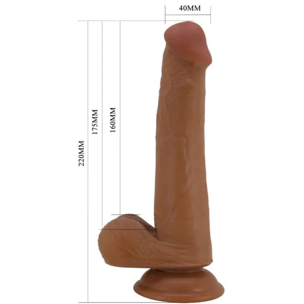 Grosser Realistischer Dildo 22 cm Braun von Pretty Love | Fesselliebe.de