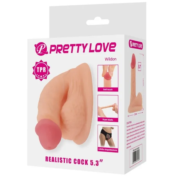 Wildon Ultra Realistischer und Elastischer Dildo 10 cm Natur von Pretty Love | Fesselliebe.de