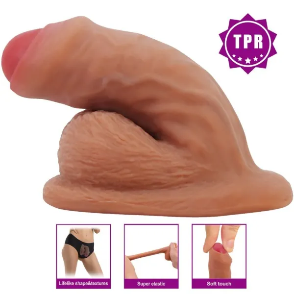 Warnell Ultra Realistischer und Elastischer Dildo 9,5 cm Mulato von Pretty Love | Fesselliebe.de