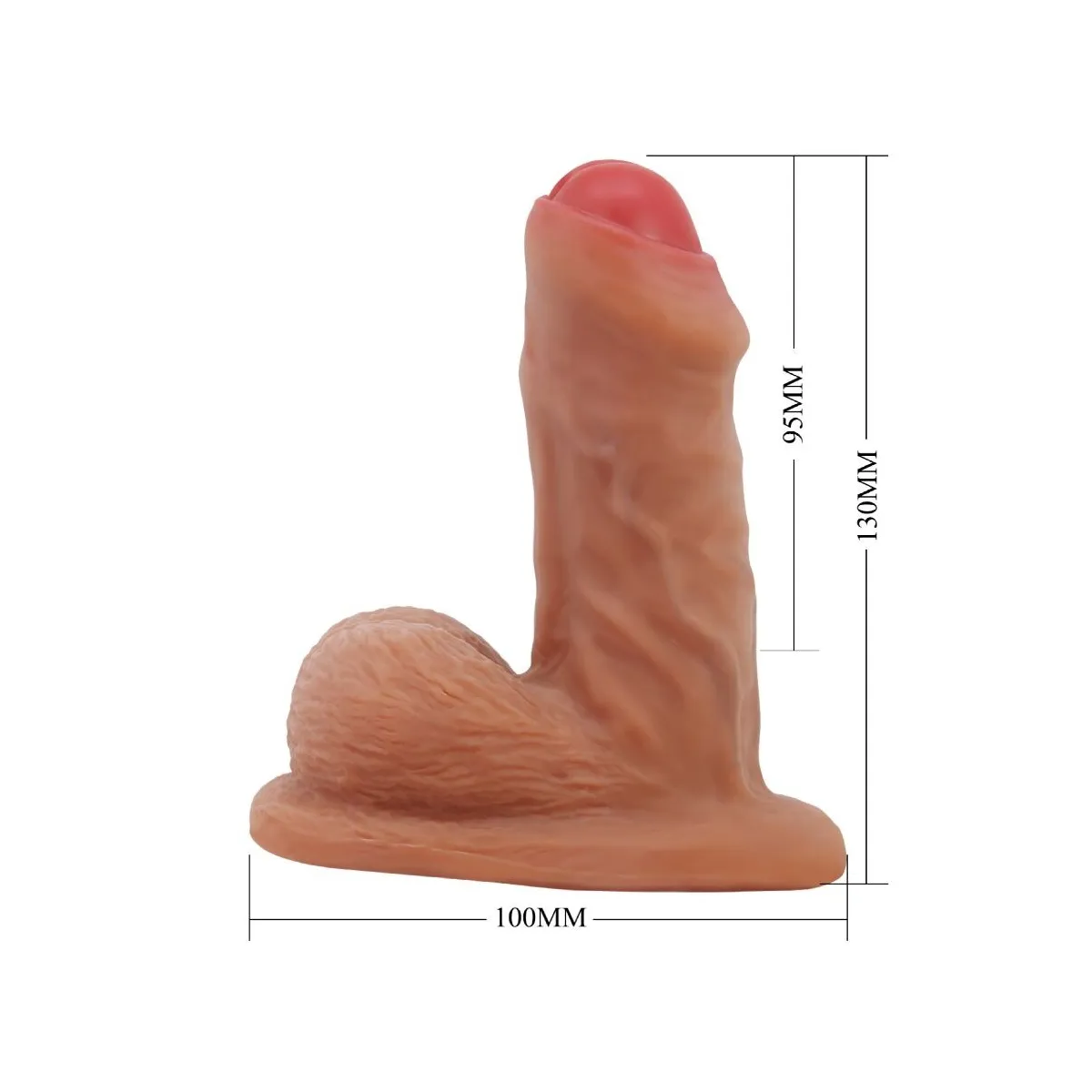 Warnell Ultra Realistischer und Elastischer Dildo 9,5 cm Mulato von Pretty Love | Fesselliebe.de