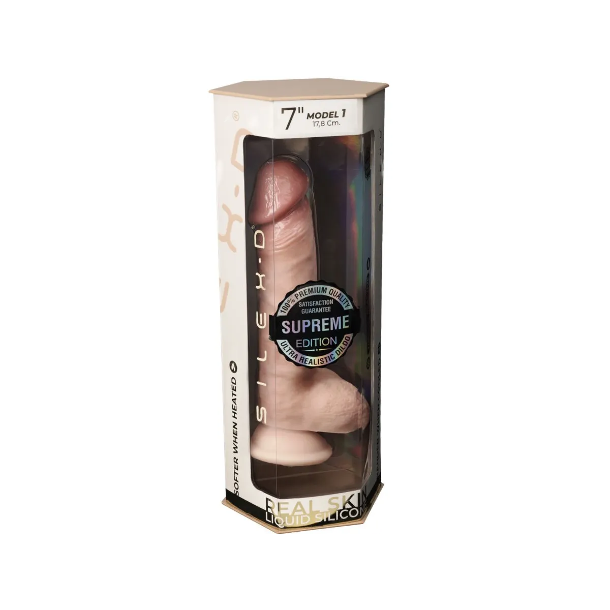 Premium Thermoaktiver Silikon-Realisierter Penis 17,8 cm von Silexd | Fesselliebe.de