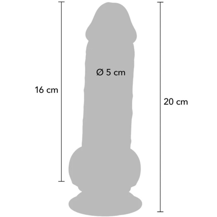 Deluxe Realistischer Penis mit Hoden Extra Dick 20 cm von Get Real | Fesselliebe.de