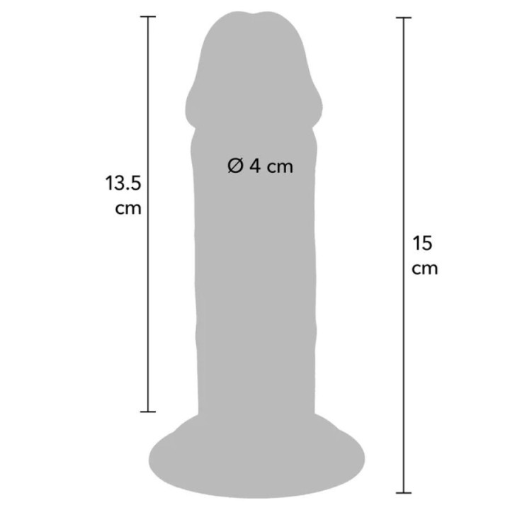 Deluxe Dicker Tpe-Donnersatz mit Doppelter Dichte, 15 cm von Get Real | Fesselliebe.de
