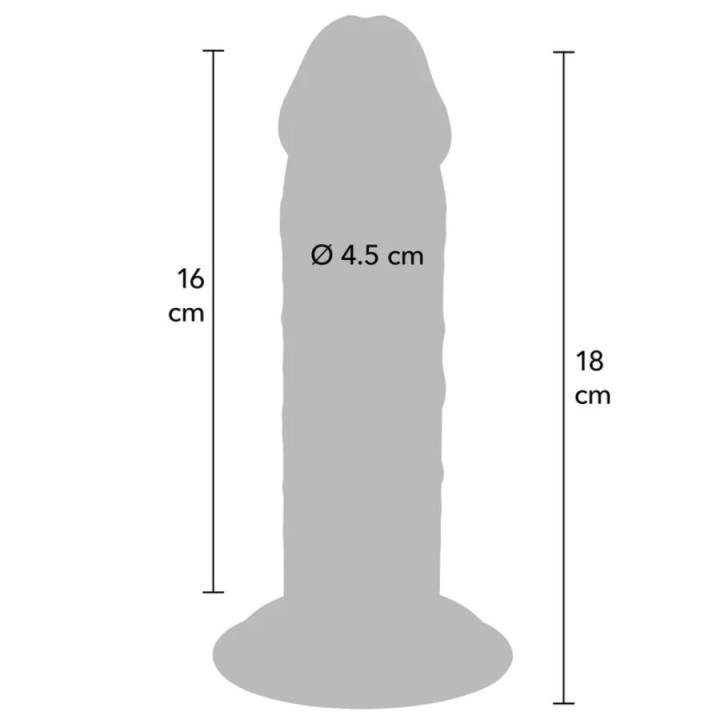 Deluxe Dicker Tpe-Donnersatz mit Doppelter Dichte, 18 cm von Get Real | Fesselliebe.de