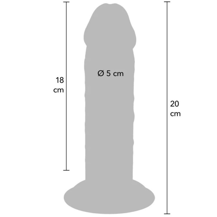 Deluxe Dicker Doppeldichter Tpe-Pendiges 20 cm von Get Real | Fesselliebe.de