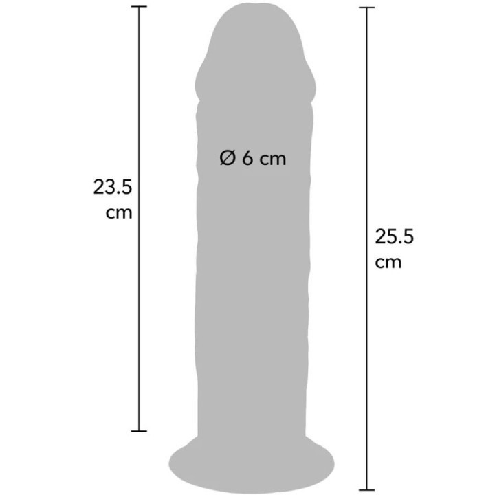 Deluxe Thick Double-Density Tpe Dong 25,5 cm von Get Real | Fesselliebe.de