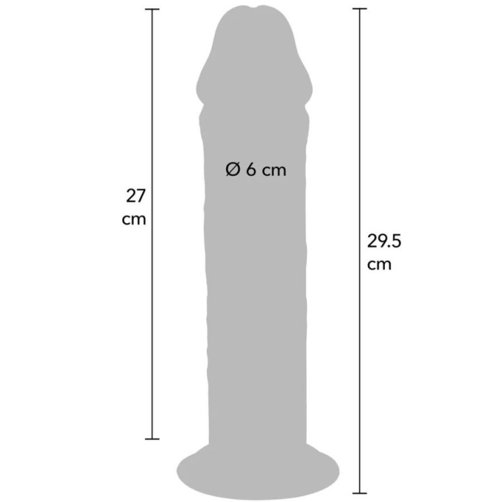 Deluxe Thick Double-Density Tpe Dong 29,5 cm von Get Real | Fesselliebe.de