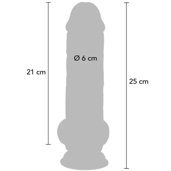 Deluxe Realistic Penis With Testicles Extra Thick 25 cm von Get Real | Fesselliebe.de