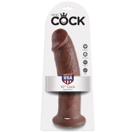 10 Dildo Braun 25,4 cm von King Cock | Fesselliebe.de