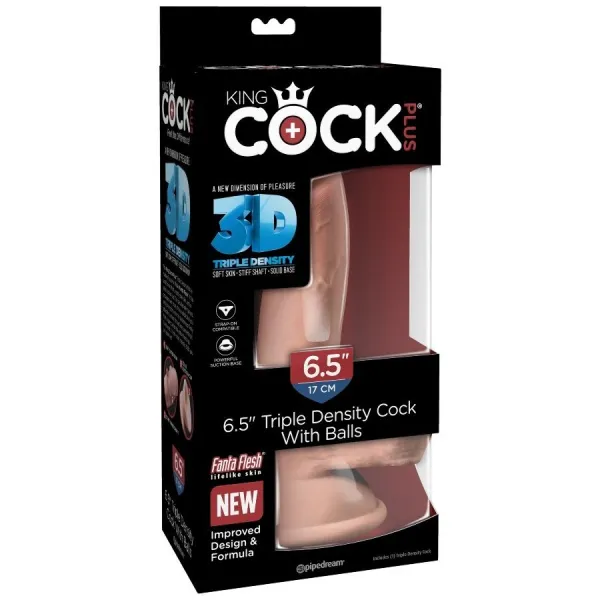 Dreifacher Dichtehahn 14 cm von King Cock Plus | Fesselliebe.de