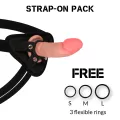 Gurt + Dual Density Tiger Realistischer Dildo 14 cm -O- 4,46 cm von Rock Army