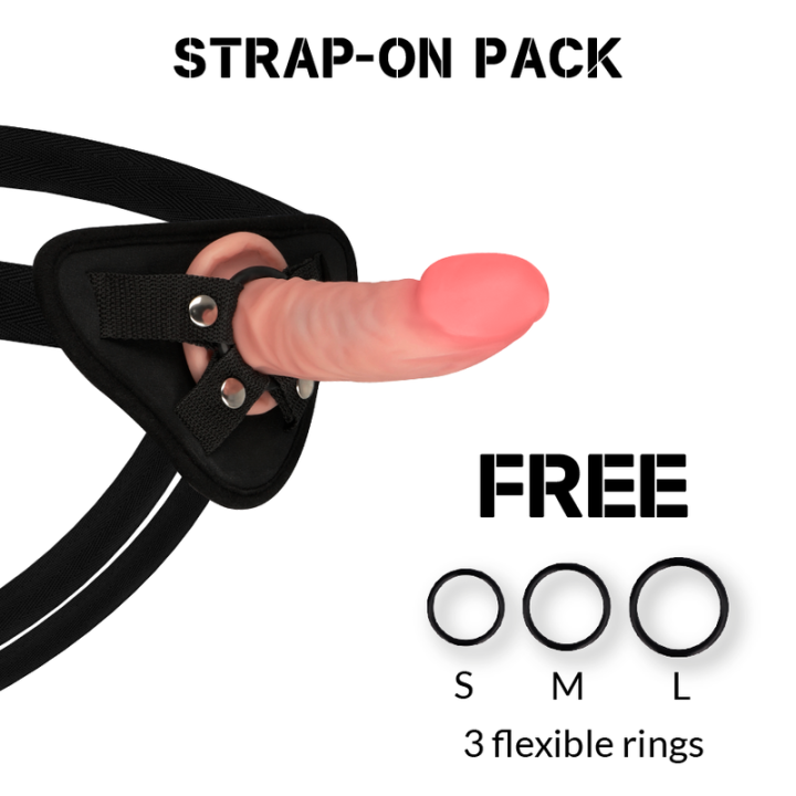 Gurt + Dual Density Tiger Realistischer Dildo 14 cm -O- 4,46 cm von Rock Army | Fesselliebe.de