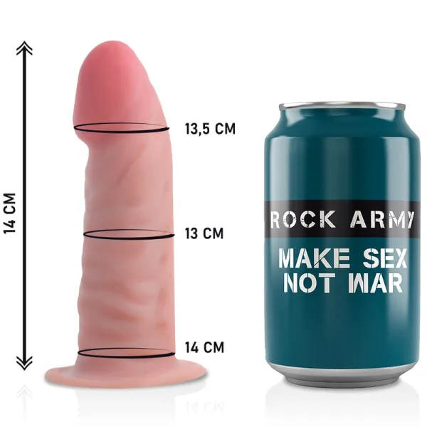 Gurt + Dual Density Tiger Realistischer Dildo 14 cm -O- 4,46 cm von Rock Army | Fesselliebe.de