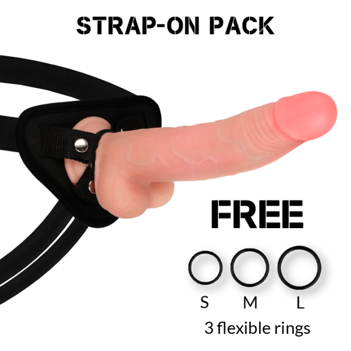 Harness + Dual Density Leopard 23 cm -O- 4,77 cm von Rock Army | Fesselliebe.de
