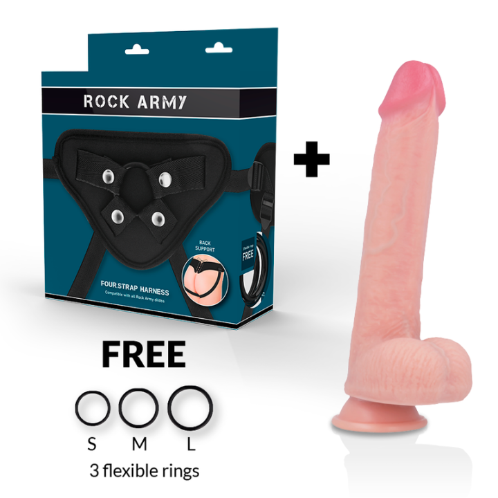 Arn S + Flüssiger Silikon Dildo Premium Kingcobra 24 cm -O- 4,77 cm von Rock Army | Fesselliebe.de