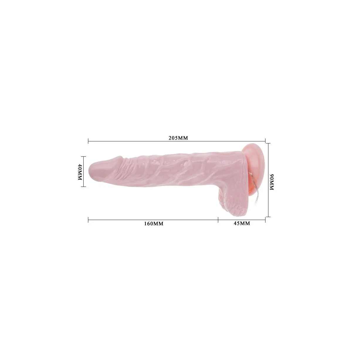 Super Rota Dong Realistischer Dildo 20,5 cm von Baile Vibrators | Fesselliebe.de