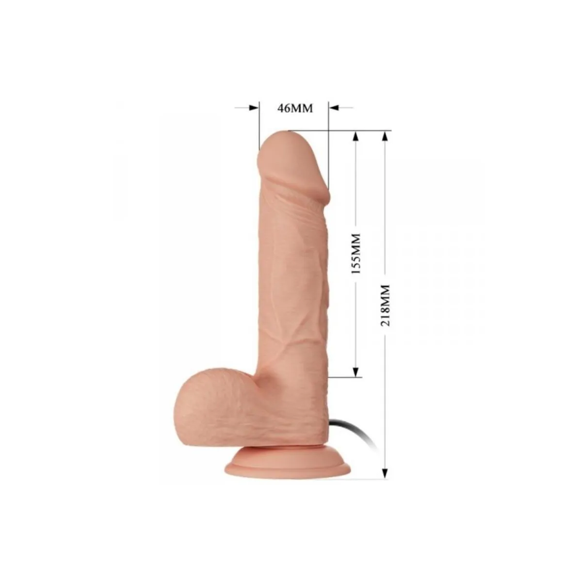 Bahamut Vibration 21,8 cm natürlich von Baile Dildos | Fesselliebe.de