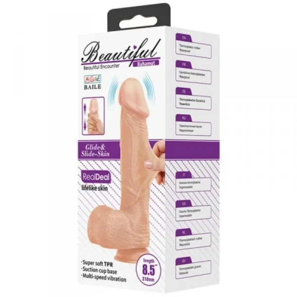 Bahamut Vibration 21,8 cm natürlich von Baile Dildos | Fesselliebe.de